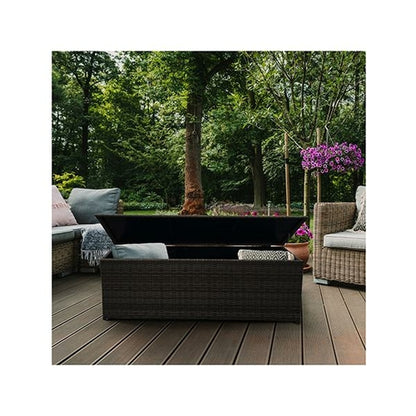 Outdoor Rattan Storage Box Garden Toy Tools Shed Uv Resistant